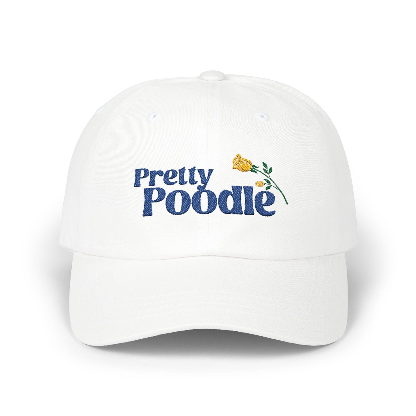 Pretty Poodle Embroidered Hat
