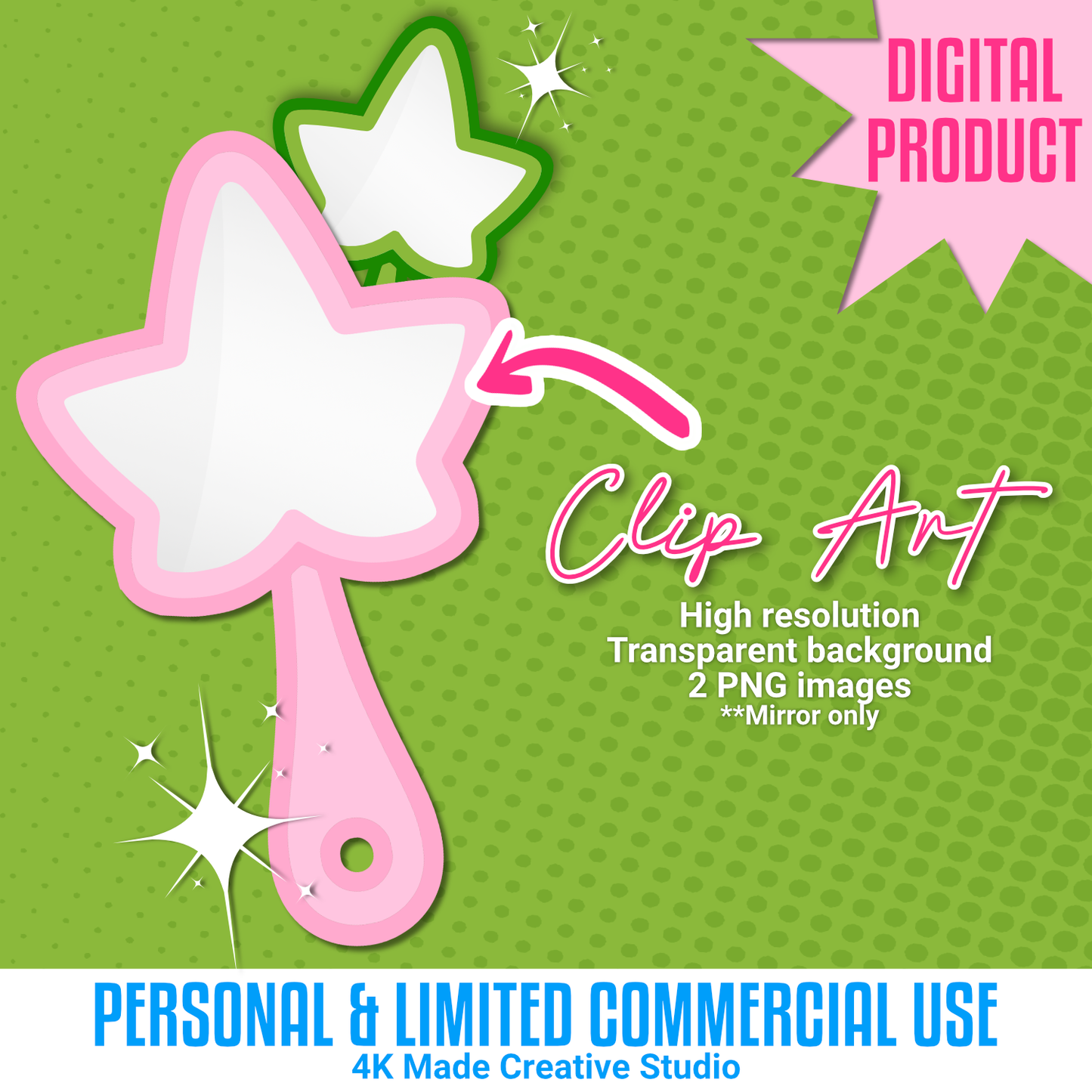 Ivy Mirror Clip Art- Set (Digital Download)