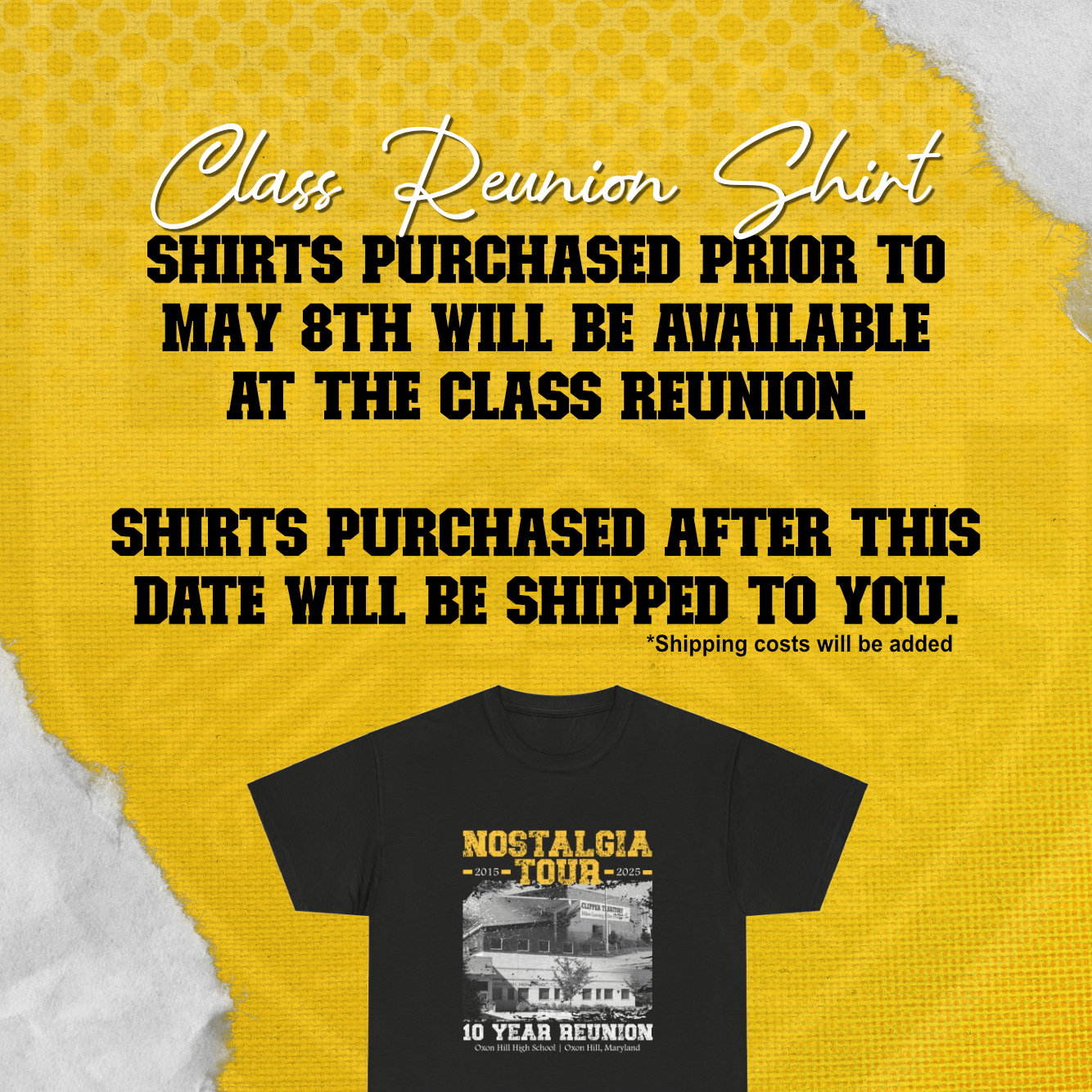 OHHS Class of 2015 Class Reunion Tee
