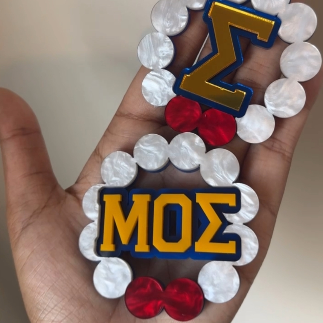 10 Pearls, 2 Rubies Pin (Sigma Design)