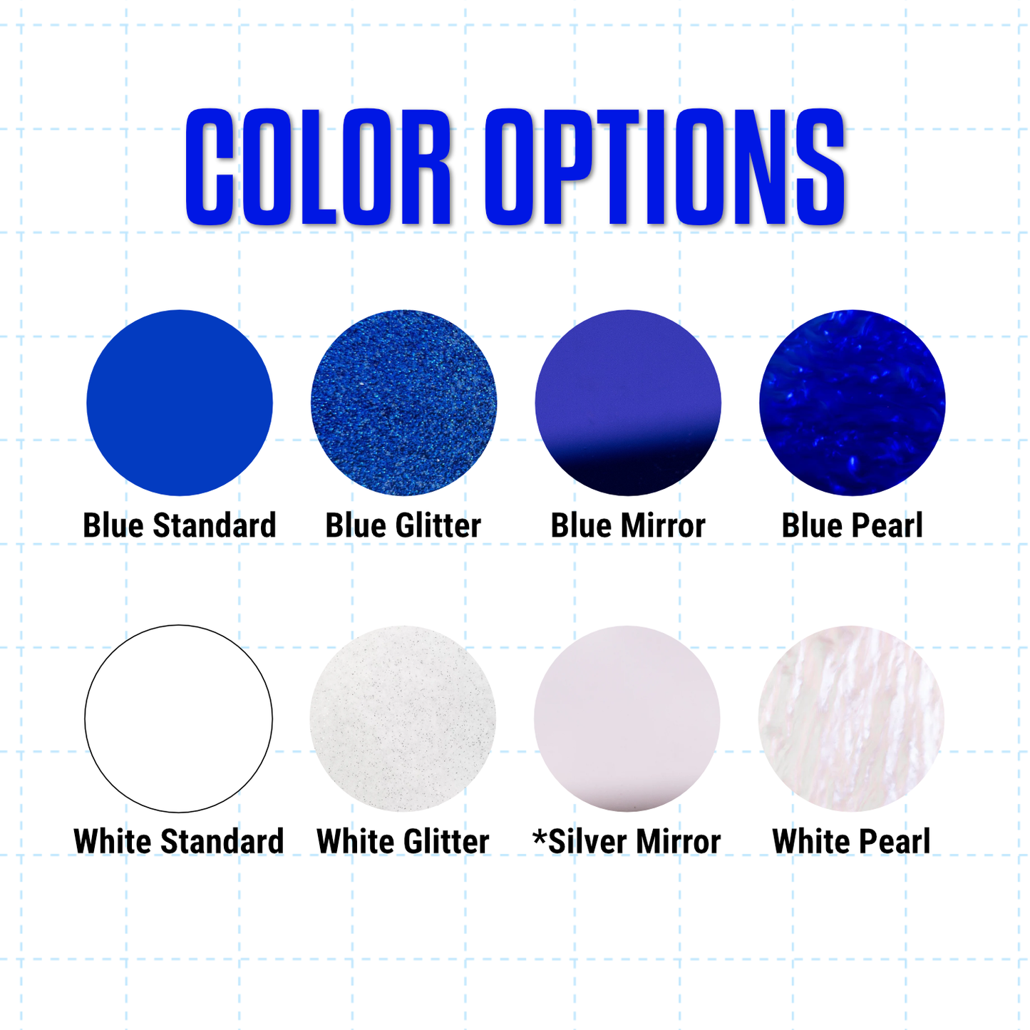 "Soror" Pin- White and Royal Blue