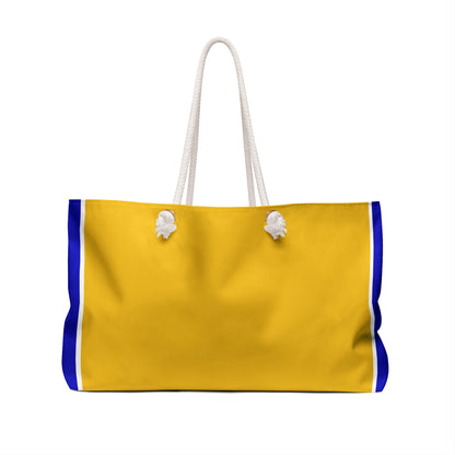 Soror Tri-Color Weekend Travel Bag | Blue and Gold
