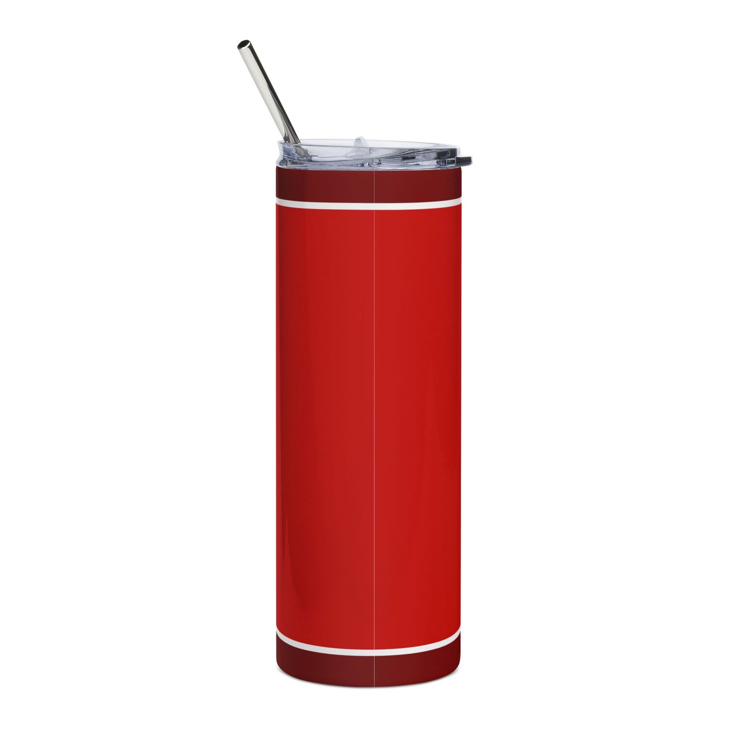 Personalized Soror Tri-Color Stainless Steel Tumbler | Red and White