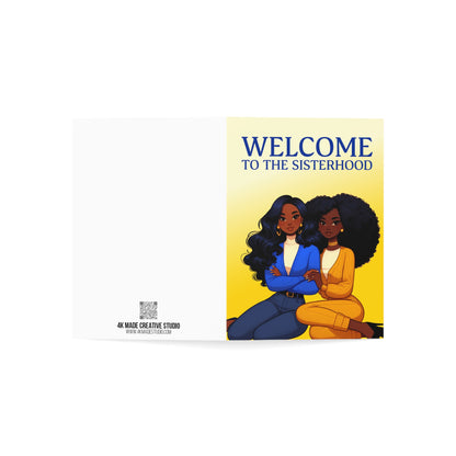 Two sisters greeting card