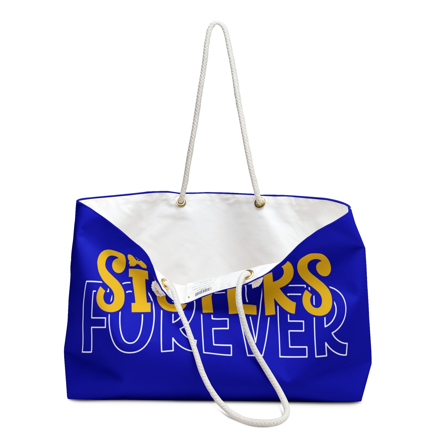 Sisters Forever Weekend Travel Bag | Royal Blue and Gold