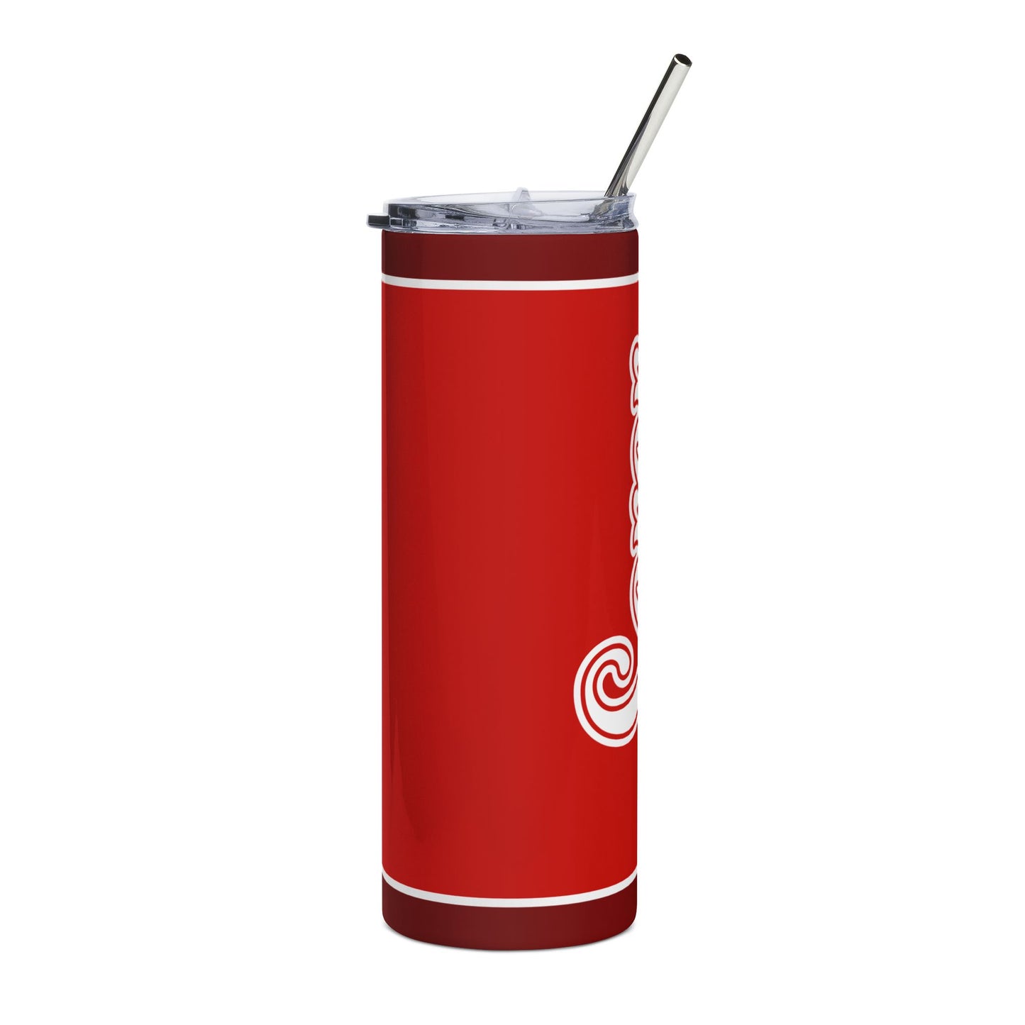 Personalized Soror Tri-Color Stainless Steel Tumbler | Red and White