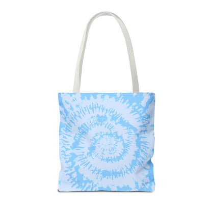 Tie Dye Yellow Rose Tote Bag | Light Blue