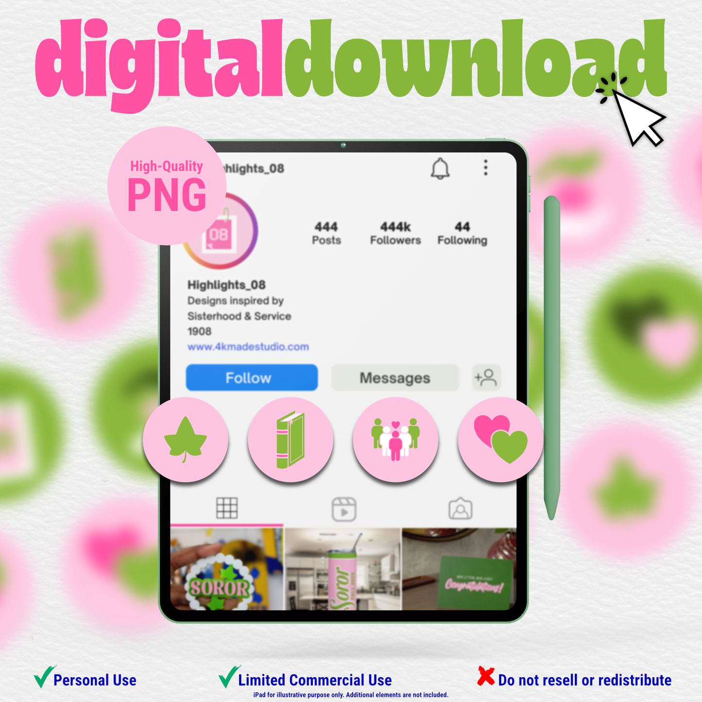 AKA Inspired Instagram Highlight Covers (Set of 10)