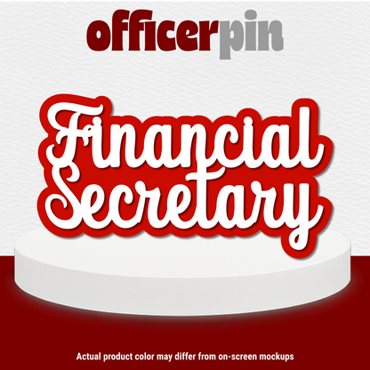 Custom Chapter Officer Title Acrylic Pin