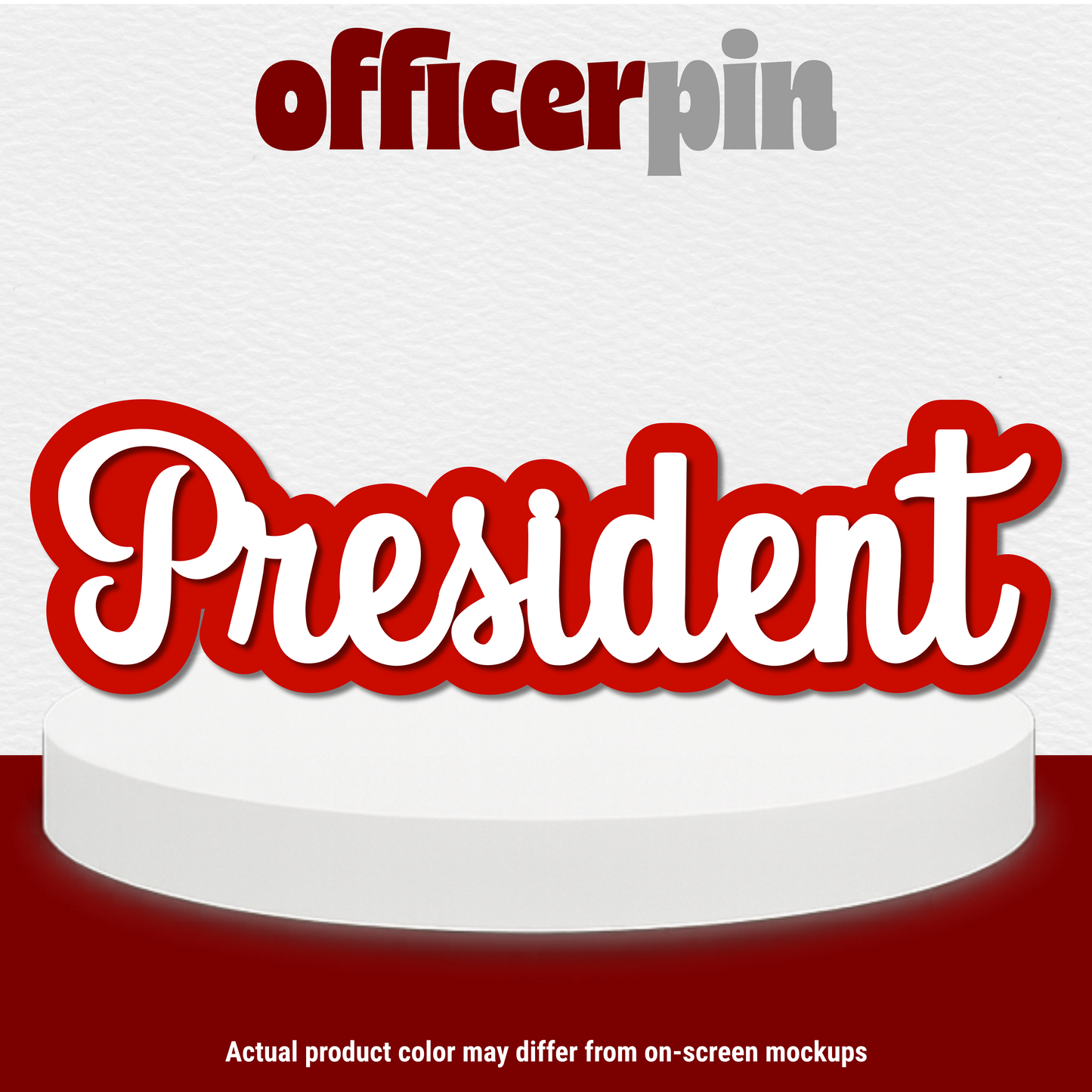 Custom Chapter Officer Title Acrylic Pin