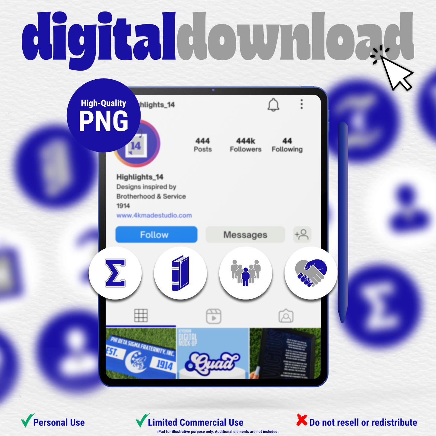 Sigma Inspired Instagram Highlight Covers (Set of 10)