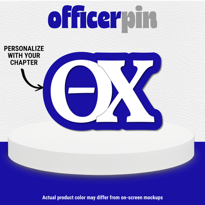 Custom Greek Letter Chapter Acrylic Pin