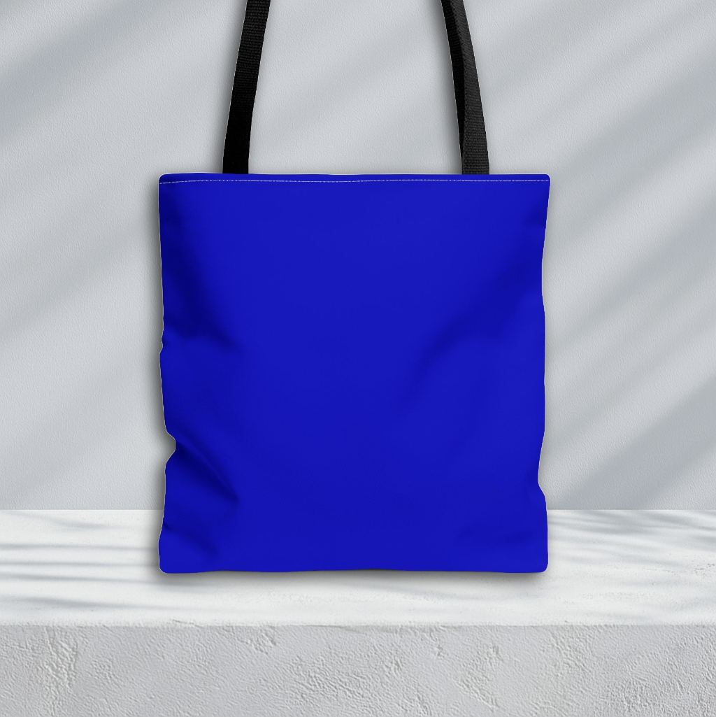 Founders' Hues Solid Tote Bag | Blue and Yellow Gold
