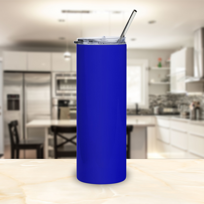 Founders' Hues Solid Color Stainless Steel Tumbler | Blue and Gold