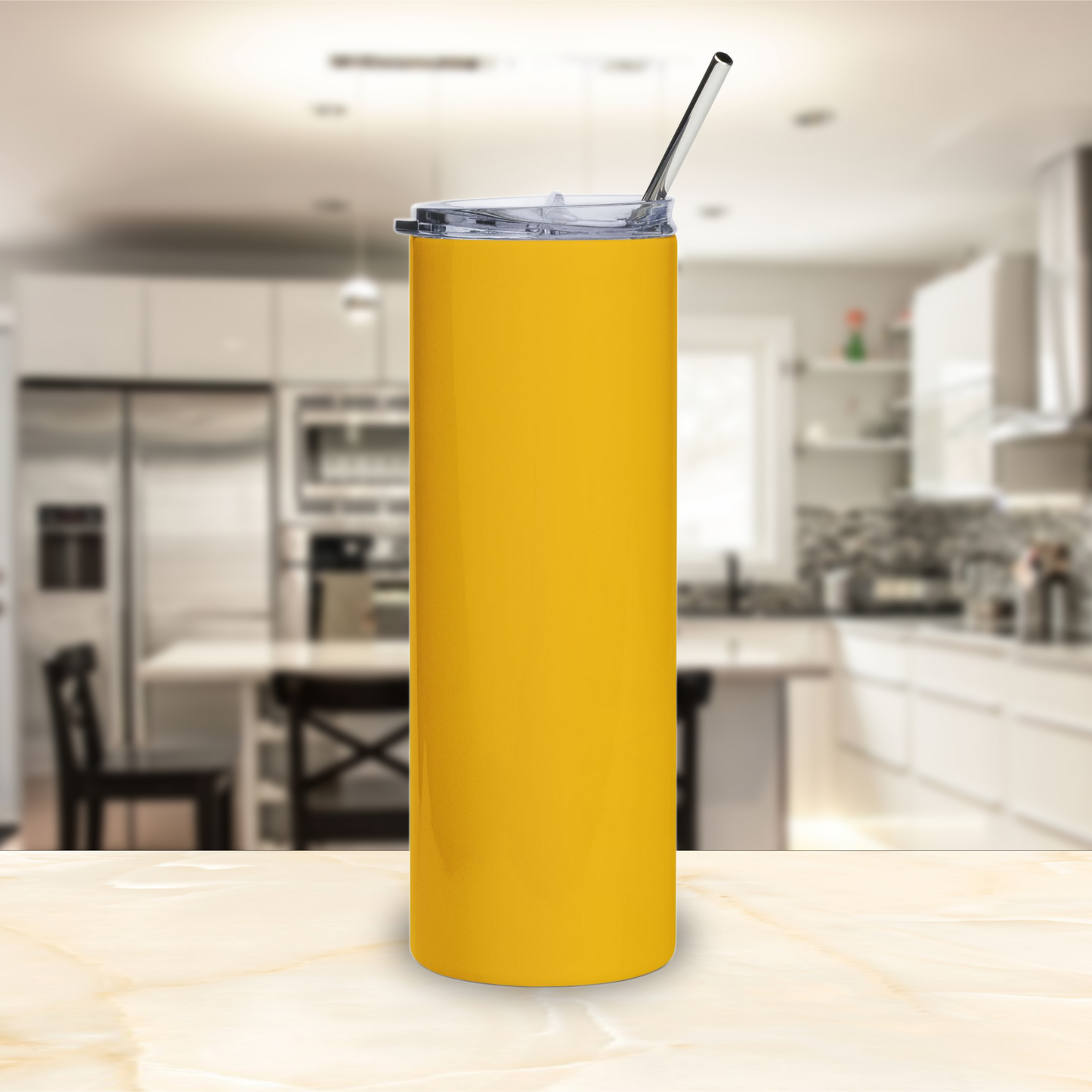 Founders' Hues Solid Color Stainless Steel Tumbler | Blue and Gold
