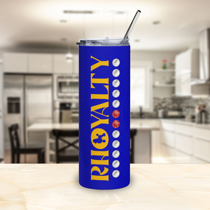 Rhoyalty Pearls and Rubies Tumbler | Blue and Gold