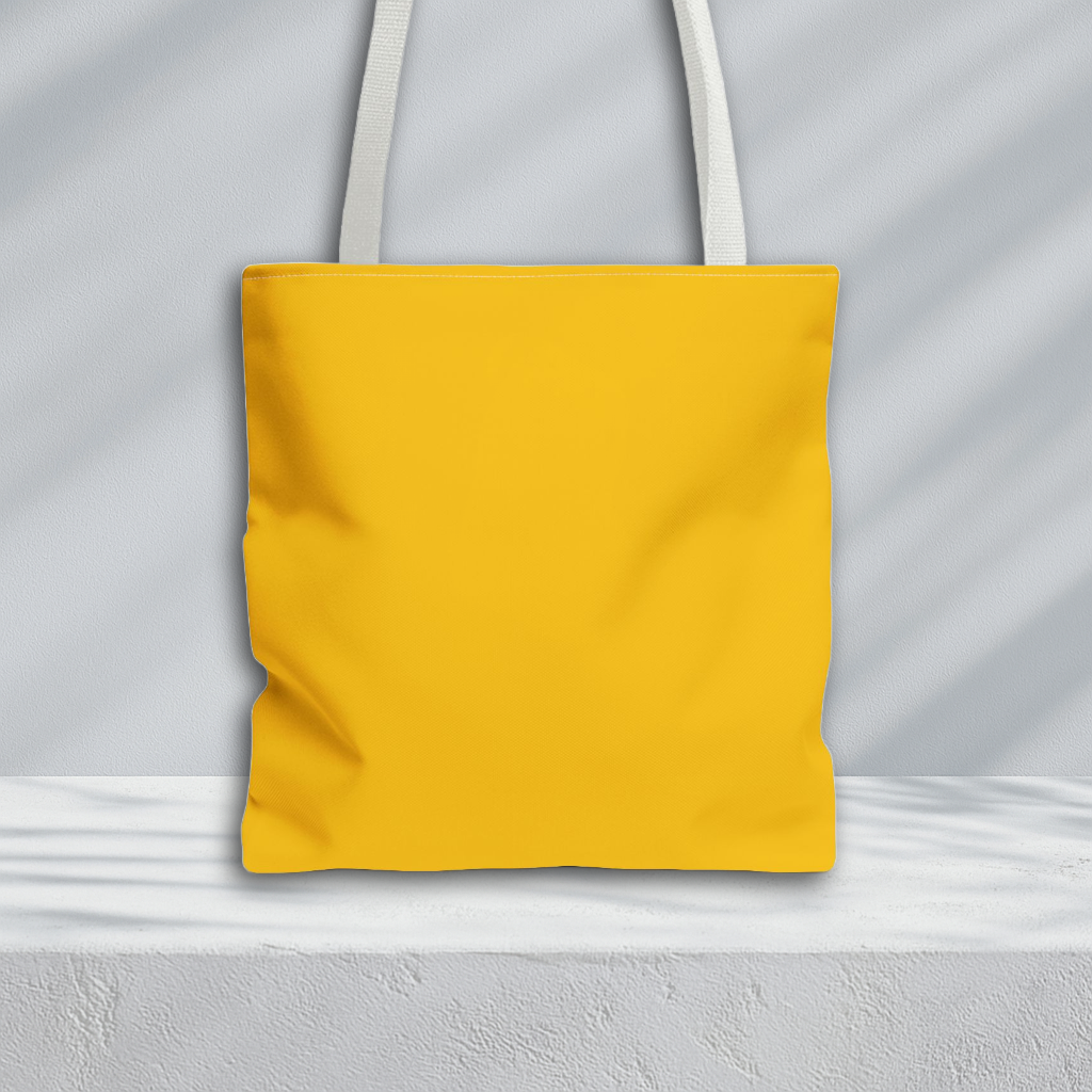 Founders' Hues Solid Tote Bag | Blue and Yellow Gold