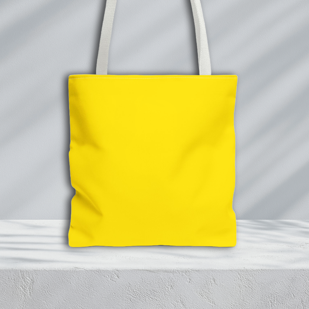 Founders' Hues Solid Tote Bag | Light Blue and Yellow