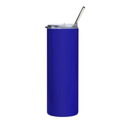 Founders' Hues Solid Color Stainless Steel Tumbler | Blue and White