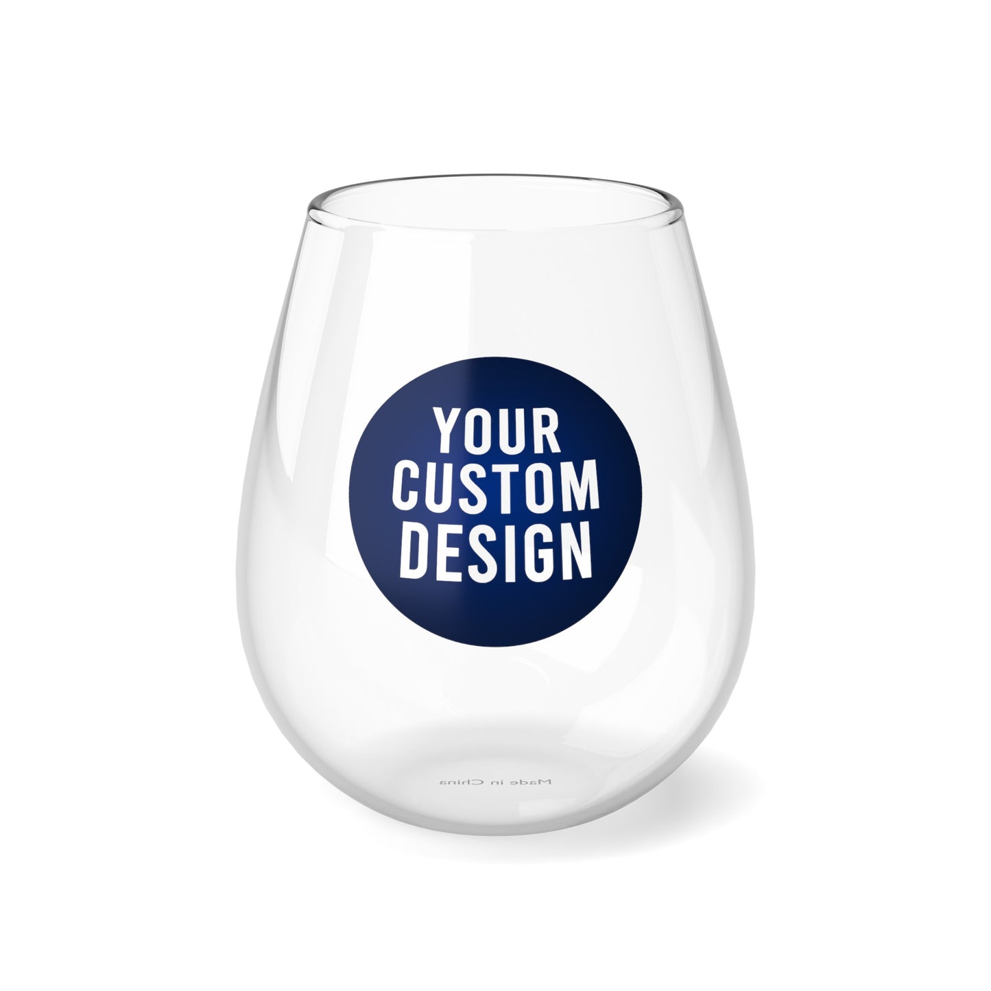 Custom wine glass