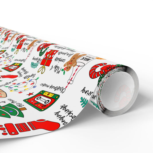 Retro Christmas Wrapping Paper