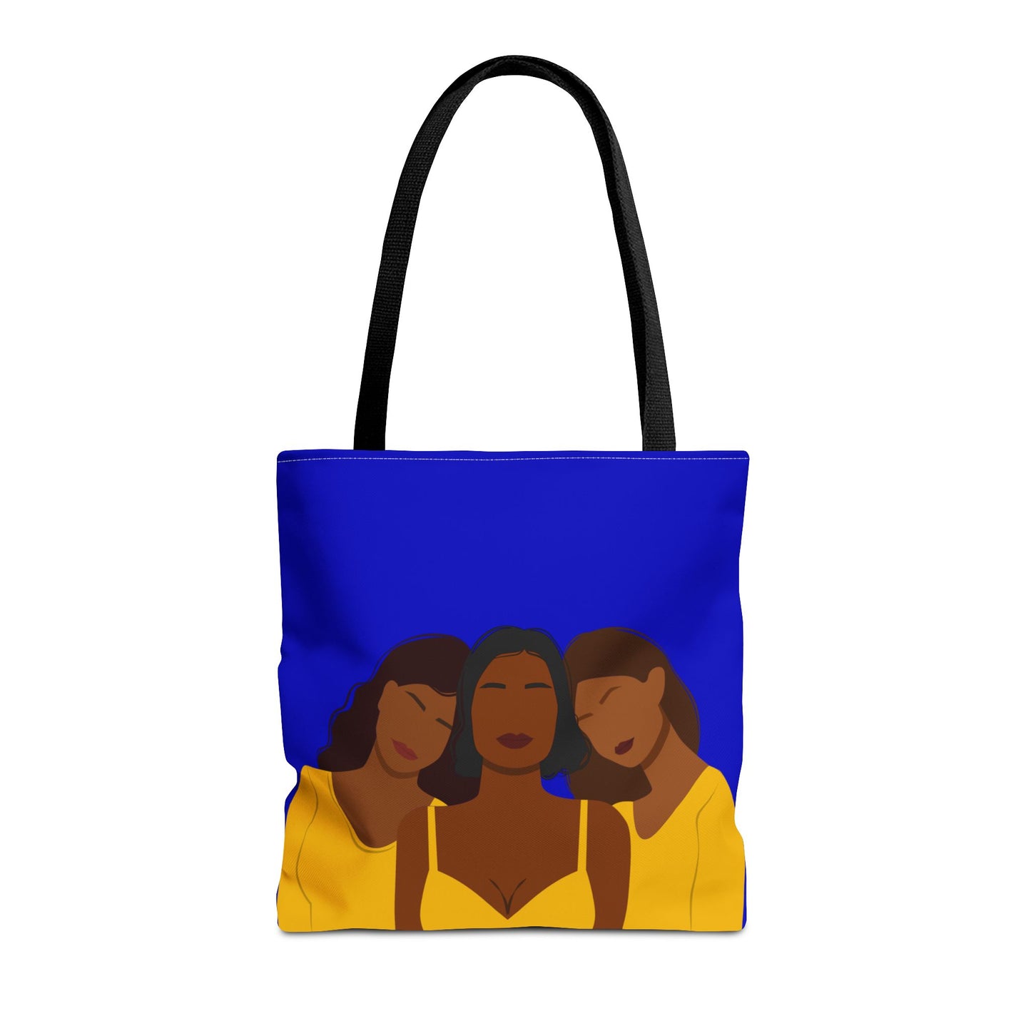 Sorors Trio Illustration Tote Bag | Legacy in Service Collection | Blue and Gold