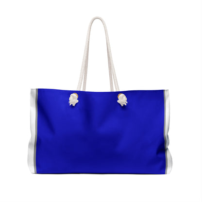 Soror Tri-Color Weekend Travel Bag | Blue and White
