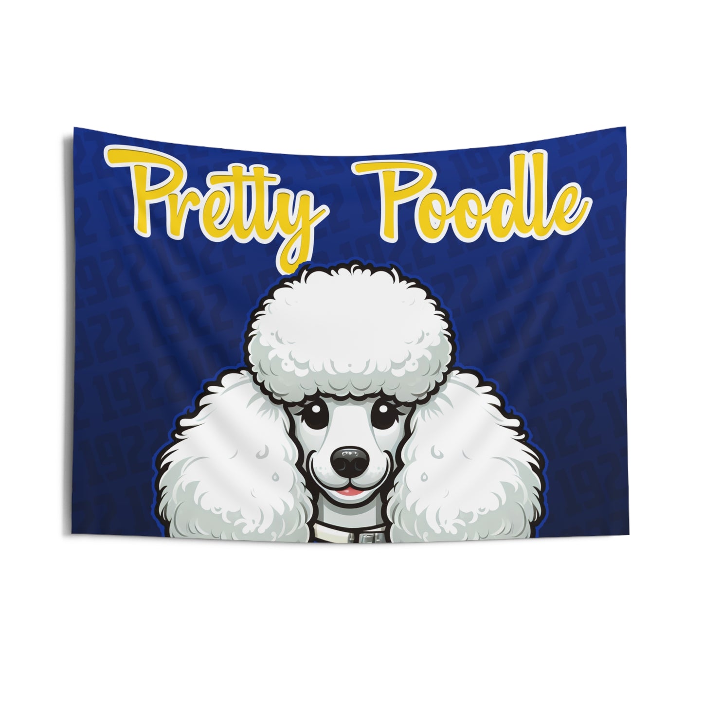 Sigma Gamma Rho poodle wall tapestry