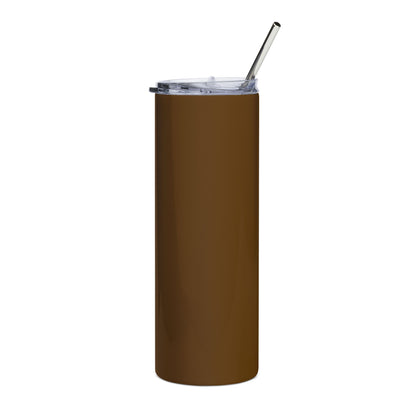 Founders' Hues Solid Color Stainless Steel Tumbler | Brown and Gold
