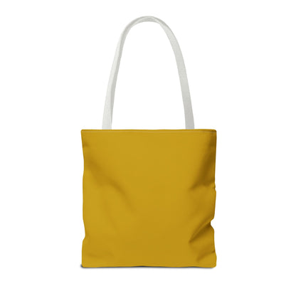 Carnation Line Art Tote Bag | White and Gold