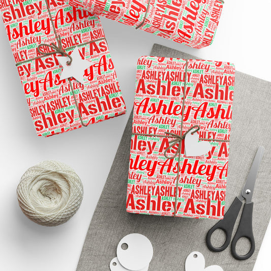 Custom Name Wrapping Paper