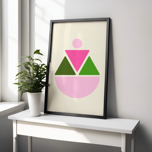 Soft Triangles - AKA Inspired Modern Wall Art (Digital Download)