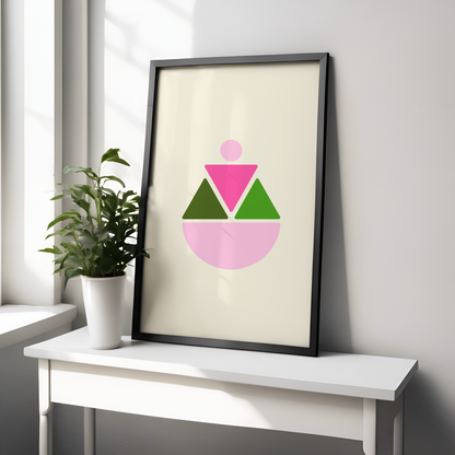 Soft Triangles - AKA Inspired Modern Wall Art (Digital Download)