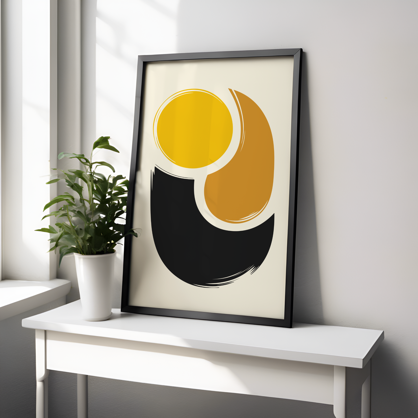 Painted Arcs - Alpha Inspired Modern Wall Art (Digital Download)