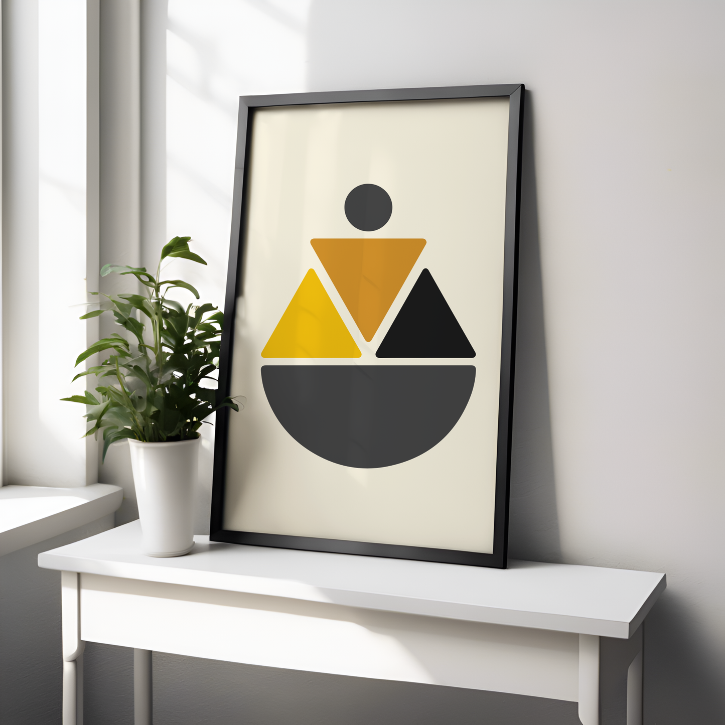 Soft Triangles - Alpha Inspired Modern Wall Art (Digital Download)