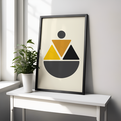 Soft Triangles - Alpha Inspired Modern Wall Art (Digital Download)