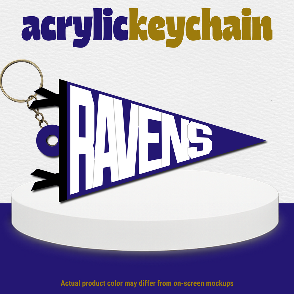NFL Acrylic Pennant Keychain | Choose Your Team Football Gift – 4K Made ...