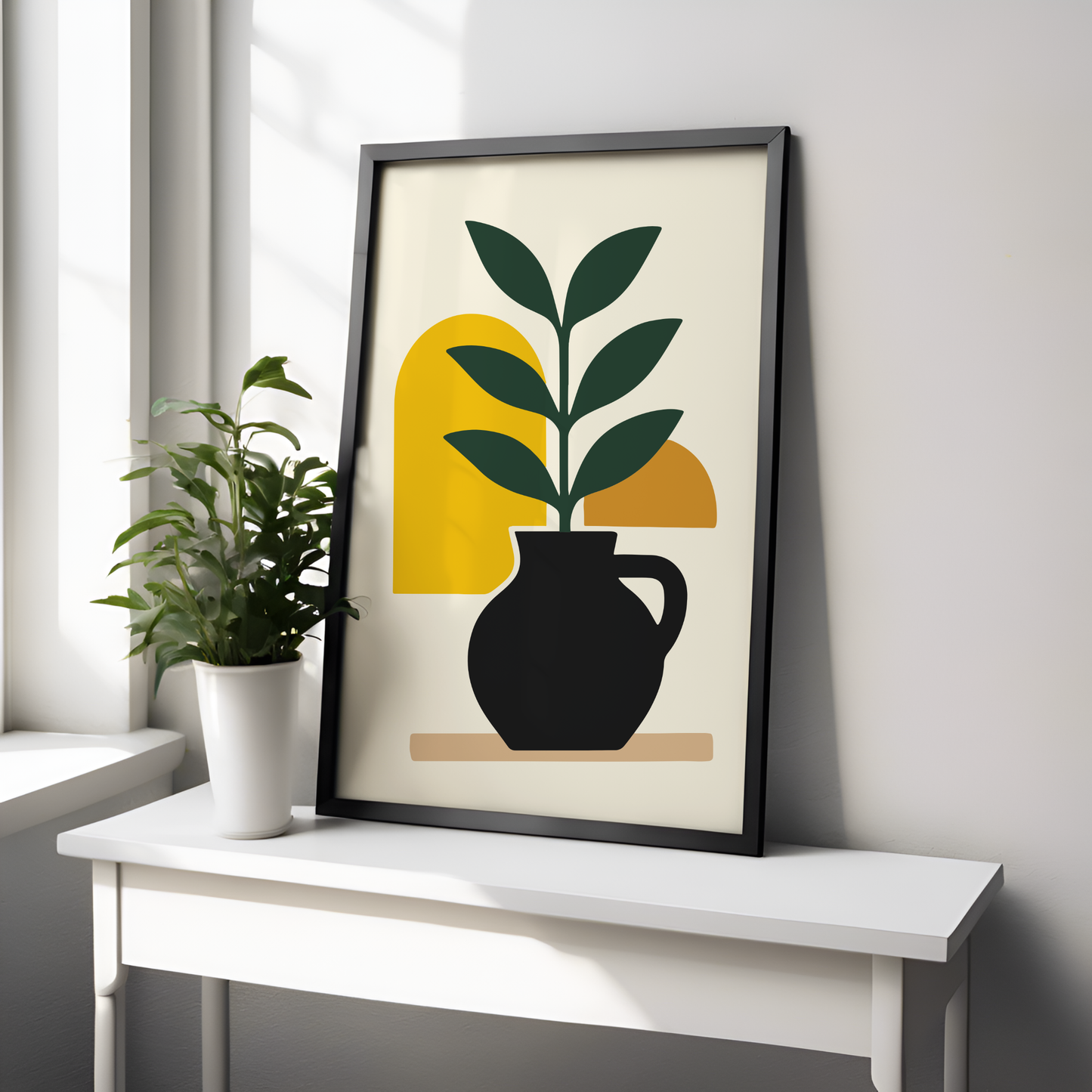 Botanical Shelf- Alpha Inspired Modern Wall Art (Digital Download)