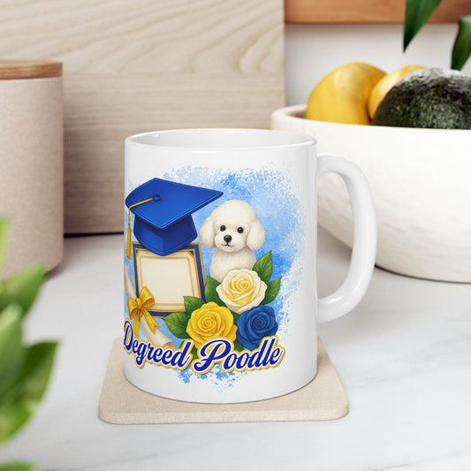 Degreed Poodle Graduation Mug (11 oz. and 15 oz.)