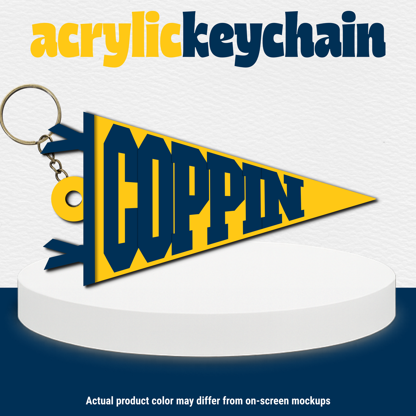 Maryland HBCUs Pennant Acrylic Keychain | Choose your school