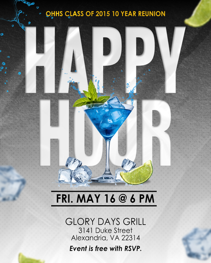 OHHS 2015 Reunion Happy Hour (One ticket per person)