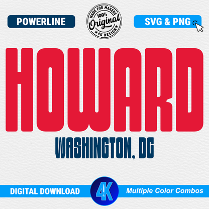 Howard U - Powerline | SVG & PNG