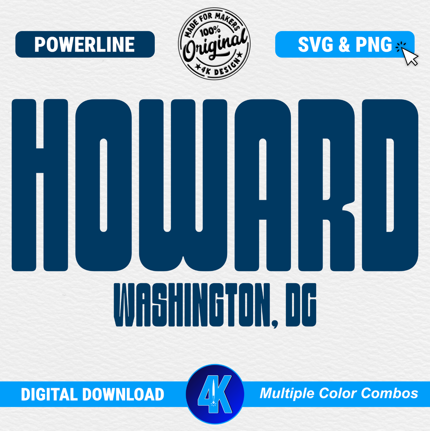 Howard U - Powerline | SVG & PNG