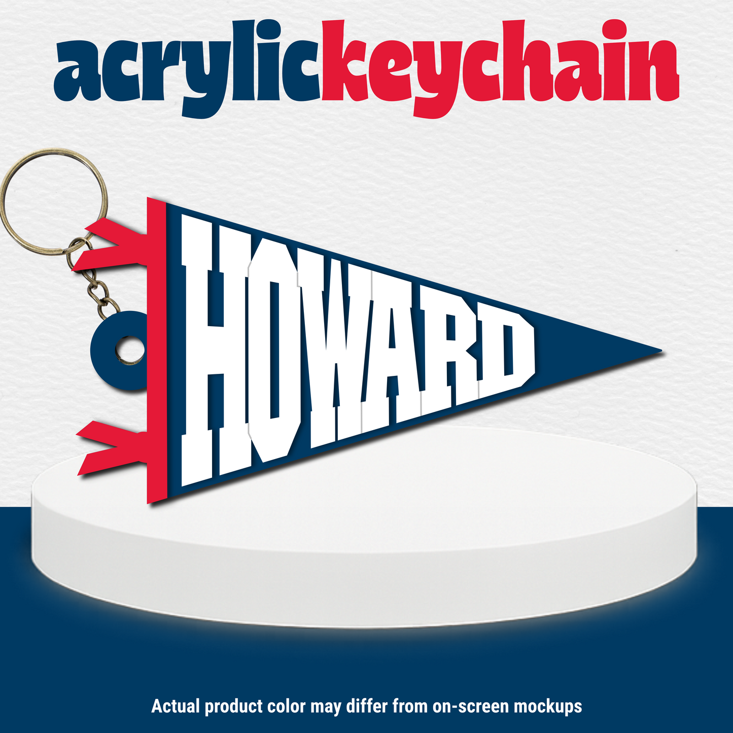 Maryland HBCUs Pennant Acrylic Keychain | Choose your school