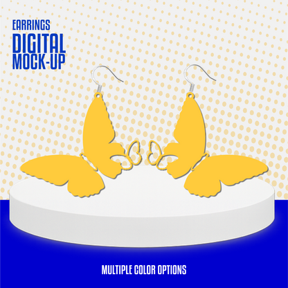 Intricate Double Butterflies Earrings