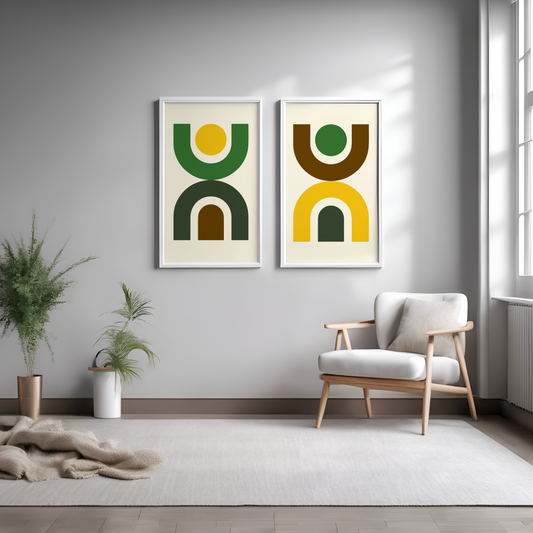 Cubic Arch Set - Iota Inspired Modern Wall Art (Digital Download)