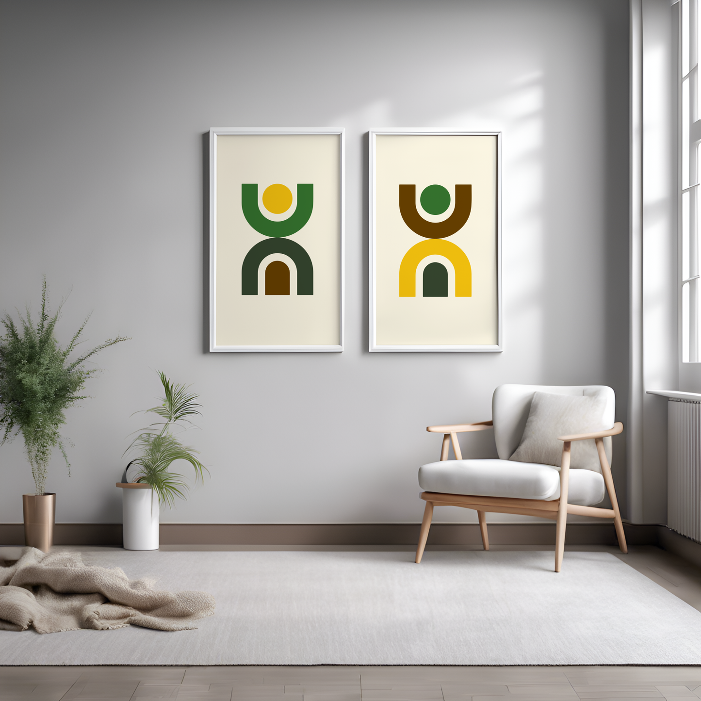 Cubic Arch Set - Iota Inspired Modern Wall Art (Digital Download)