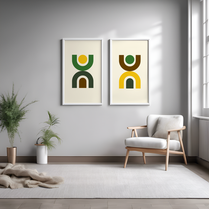 Cubic Arch Set - Iota Inspired Modern Wall Art (Digital Download)