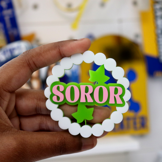 Pearl Soror Pin with Ivies