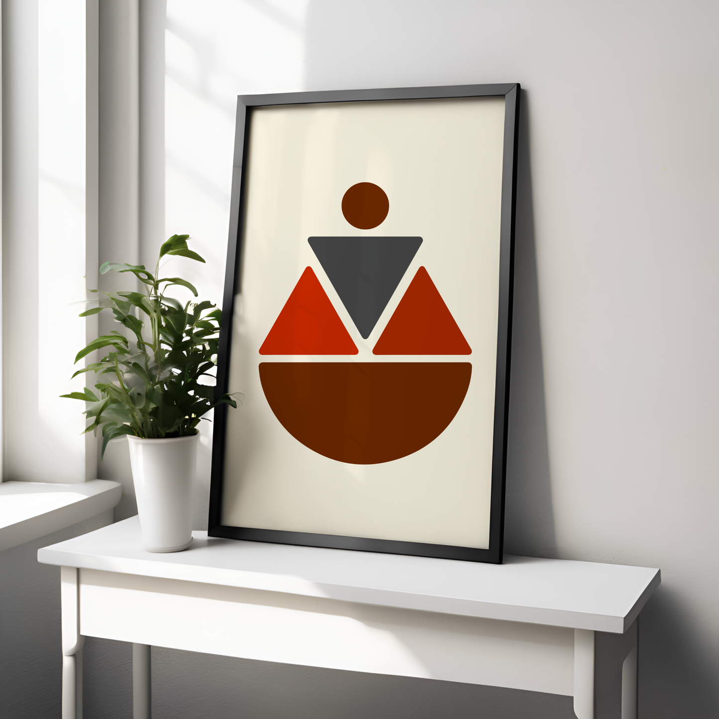 Soft Triangles - Kappa Inspired Modern Wall Art (Digital Download)